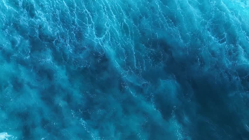 Beautiful ocean landscape with clear blue water