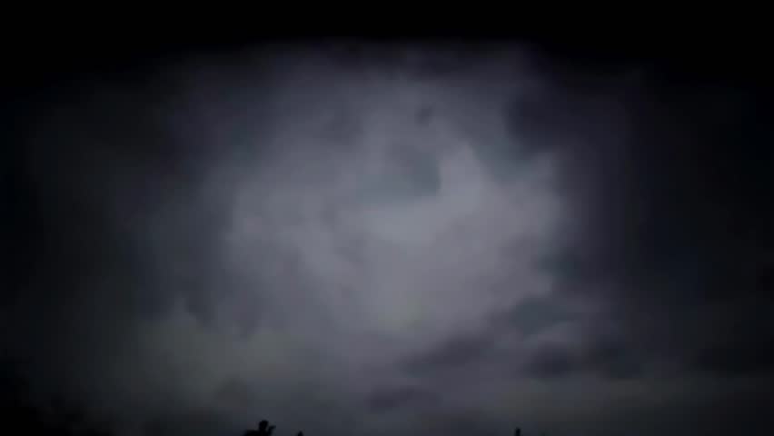 Lightning flashes across the night sky before monsoon arrival 4k
