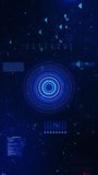 HUD technological futuristic elements. Elements sci-fi circle Digital Robotic Process Automation Virtual Workflow Diagram, RPA Bot, Data Integration, AI Management on Futuristic Blue Technology 4K - Powered by Shutterstock - Get 15% off with code: PIKWIZARD15