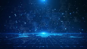 Global Data Network Binary Code Digital Technology Digital world map binary code, data streams, network grid. for cybersecurity, programming, big data, global connectivity, and technology concepts. - Powered by Shutterstock - Get 15% off with code: PIKWIZARD15