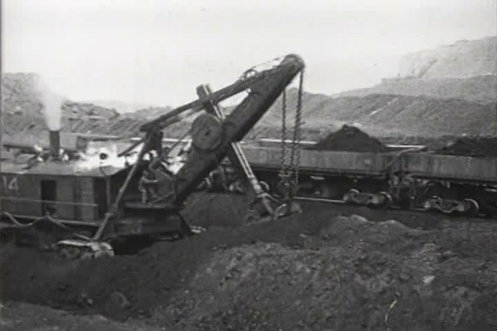 1920s - Strip mining footage from 1926.