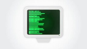 Green Binary Code Scrolling on Vintage Computer Monitor Screen - Powered by Shutterstock - Get 15% off with code: PIKWIZARD15