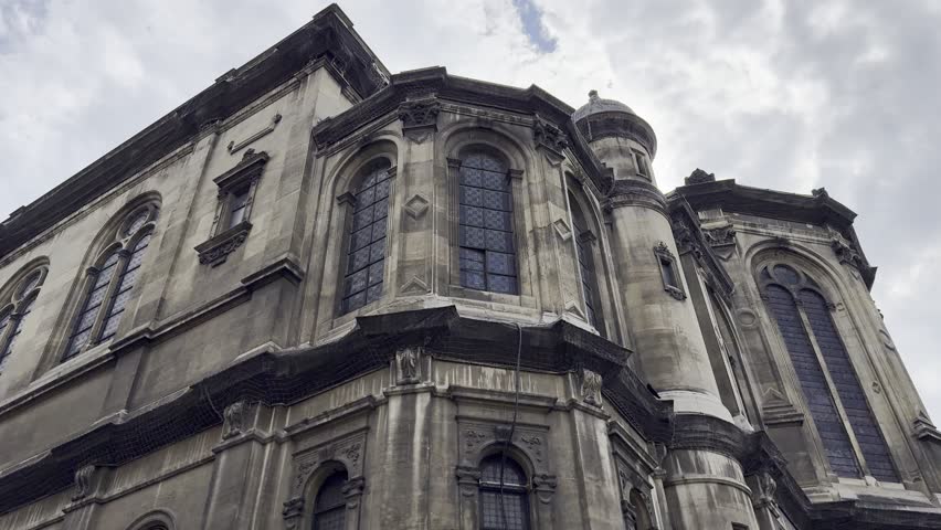 Sainte-Trinité Church in Paris, France - spring view
