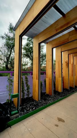 Wooden Arch Corridor at Floating Garden (Mexico City, CDMX, Mexico)
