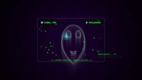 Digital Face Recognition Scanning Process with Binary Data HUD Overlay - Powered by Shutterstock - Get 15% off with code: PIKWIZARD15