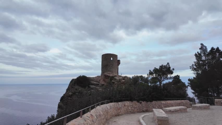 Torre del Verger ancient watchtower in Banyalbufar Mallorca Spain