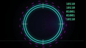 Digital HUD Target Interface with Binary Code Data HUD Animation - Powered by Shutterstock - Get 15% off with code: PIKWIZARD15