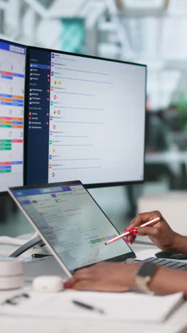 Corporate Manager Reviews Secure Email Platform For Efficient Client Communication.