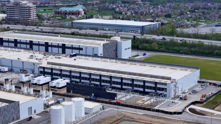 Data center campus expansion in Ohio, USA, supporting modern cloud computing