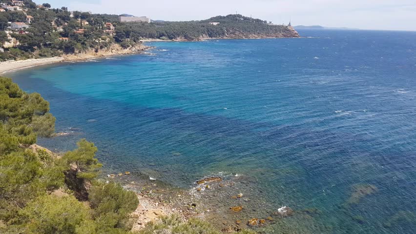 Beach in Saint Mandrier sur Mer, South of France