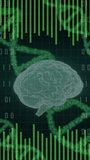 Spinning Brain and DNA Strand, Green Medical Science Visualization - Powered by Shutterstock - Get 15% off with code: PIKWIZARD15
