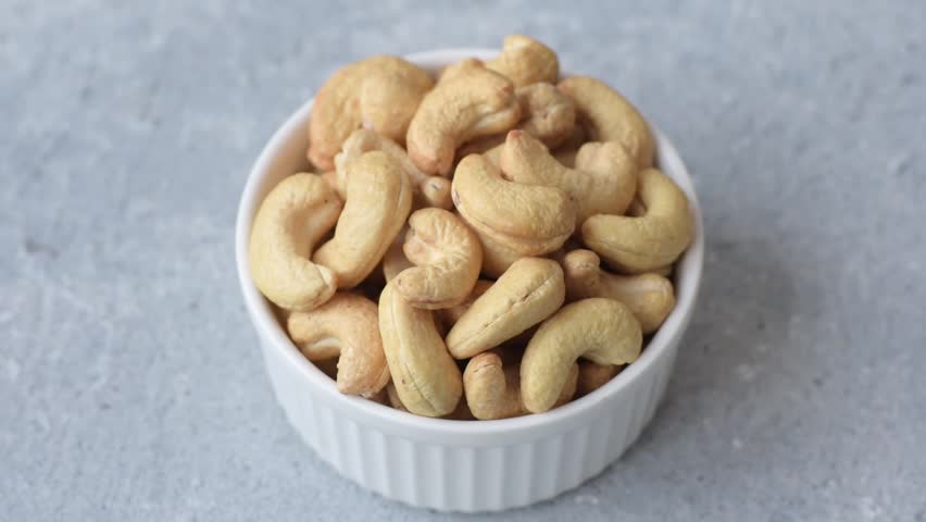 Roasted or raw cashew make a savory snack for a healthy, filling meal. Cashew nuts