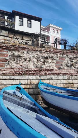 Amazing Panorama of old town of Nessebar, Burgas Region, Bulgaria