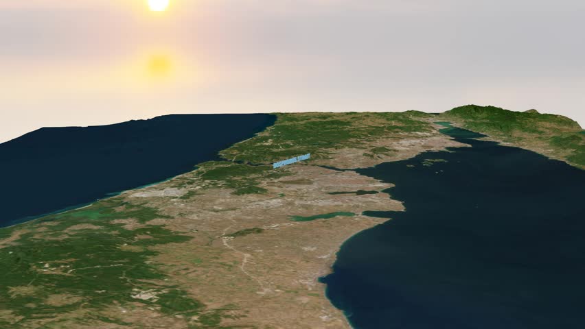 Bosphorus Strait 3D terrain animation showcasing the strategic waterway in 4K resolution. This realistic visualization highlights the exact topography, geographic elevation, and surrounding landscapes of Istanbul, Turkey. Perfect for international news broadcasts, documentary filmmaking, political analysis, and regional geographical reporting. Features a clean, professional camera move with text labeling for clear geographic context.

Note: I am a professional 3D generalist available for custom mapping, specific camera animations, or tailored geopolitical visualization work. Please feel free to contact me for custom inquiries.