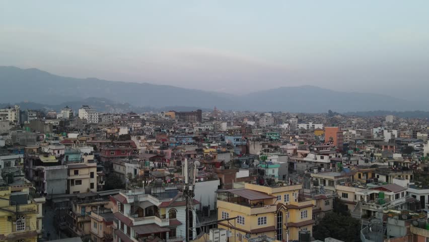 Boudhanath Stupa Drone View | Aerial Panorama of Kathmandu, Nepal