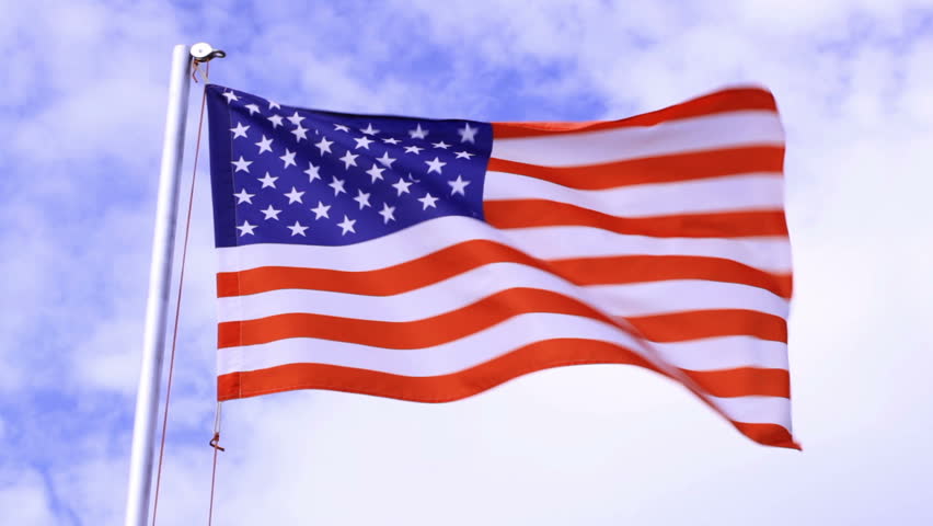 Usa Flag Waving In The Stock Footage Video 100 Royalty Free