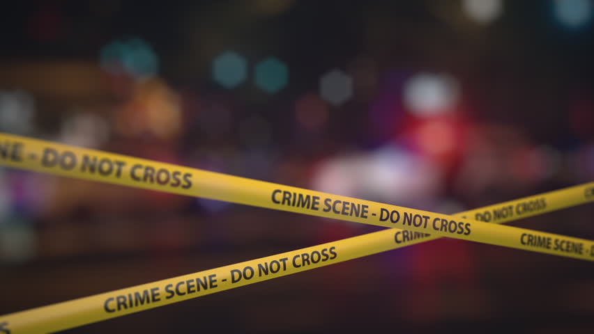 Crime Scene Do Not Cross Tape Background