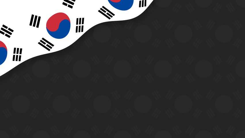 South Korea Flag Memorial Background for Remembrance and Military Appreciation