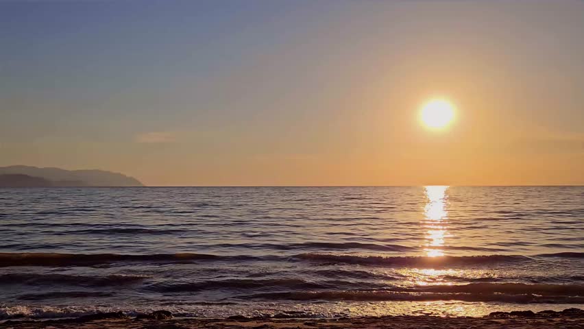 beautiful sunset over the sea
