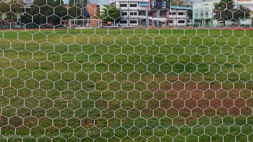 Grass field, goal, football stadium  , sports field..