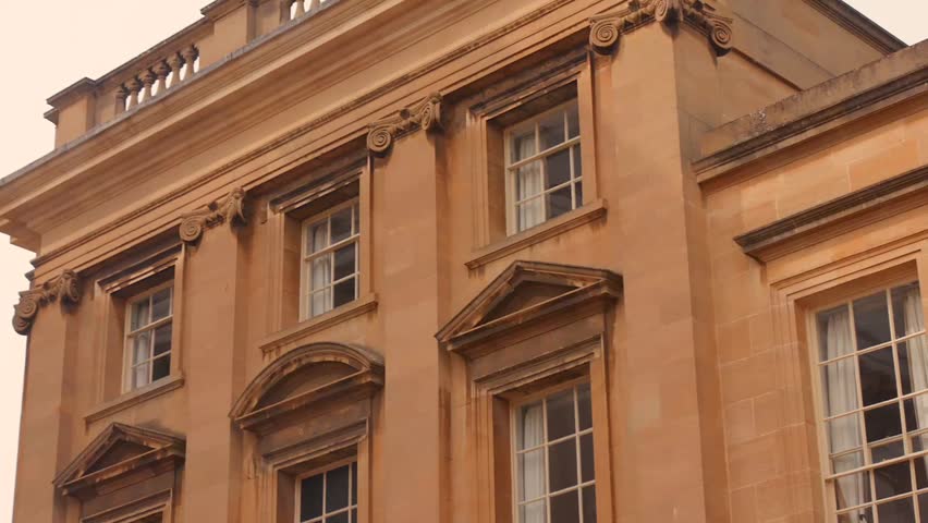 Facade Of Peckwater Quadrangle At Christ Church, Oxford University In England.