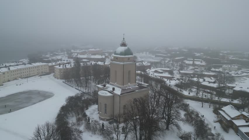 Sumenlinna Helsinki Winter Snow Church