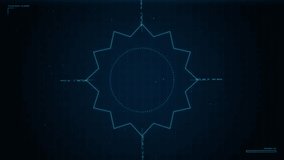 Digital Futuristic Interface HUD with Rotating Geometric Data Element - Powered by Shutterstock - Get 15% off with code: PIKWIZARD15
