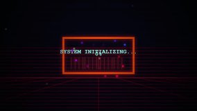 Digital interface showing a system loading process with a percentage counter - Powered by Shutterstock - Get 15% off with code: PIKWIZARD15