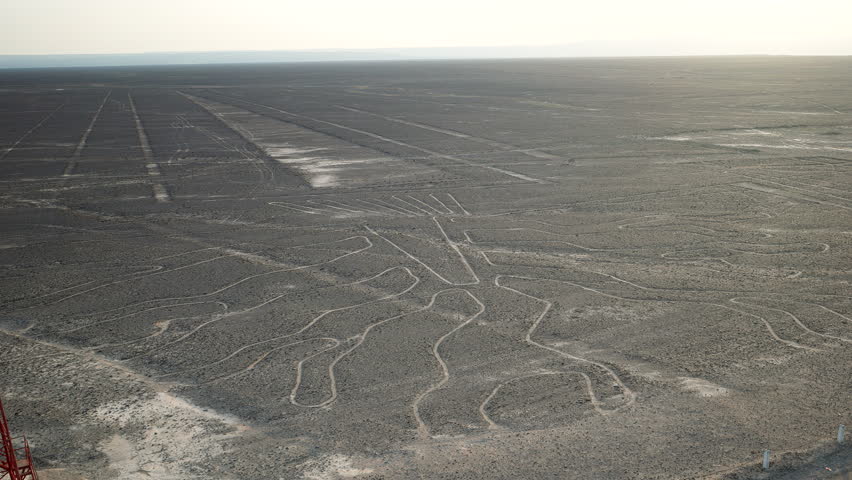 Lines And Geoglyphs Of Nazca In Peru - Drone Shot
