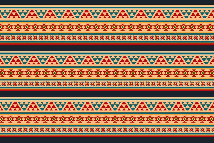 Stock vector native american-indian ornament pattern geometric ethnic textile texture tribal aztec pattern.