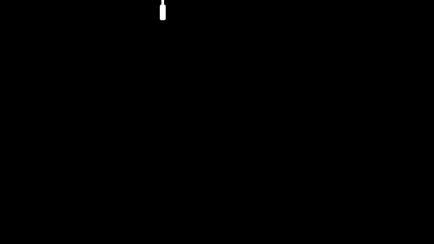 This video shows an animation of two yellow paint rollers on a black background. The rollers are identical and positioned symmetrically. The animation likely shows a seamless loop of the rollers moving or rotating. Featuring motion, movement, decorating, tools, equipment, construction