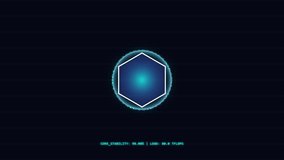 Digital Hexagon Interface with HUD Data Overlay for Tech Background - Powered by Shutterstock - Get 15% off with code: PIKWIZARD15