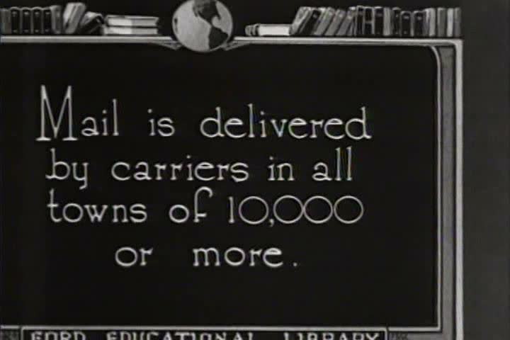 1920s - The workings of the U.S. Post Office in 1922.