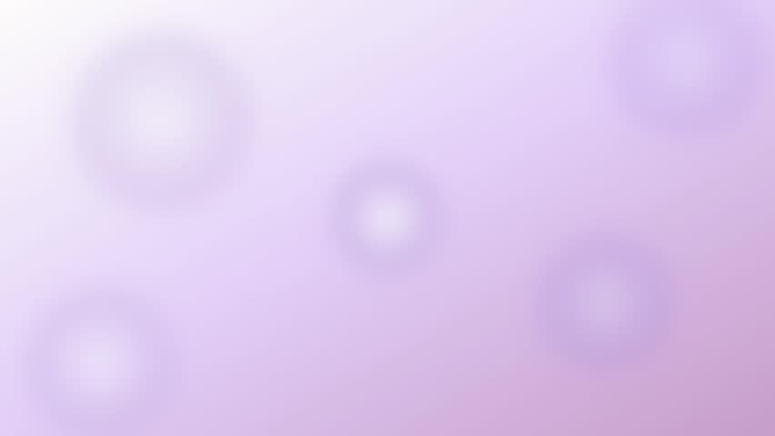 Soft Lavender Floating Circle Vector Animation Background.