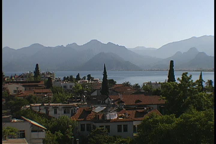 Bay of Antalya with Taurus mountains, Antalya, Turkey