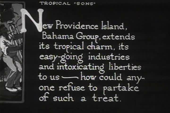 1910s - New Providence Islands of the Bahamas in the Caribbean in 1919.