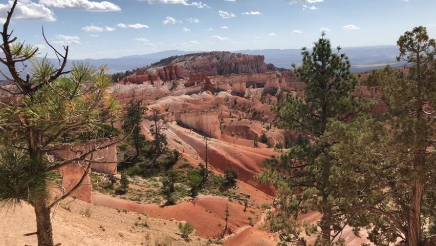 Panoramic views across Bryce Canyon under dramatic skies in southern Utah