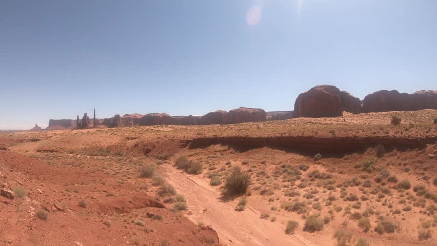 Scenic desert vistas and iconic buttes in Monument Valley Utah Arizona