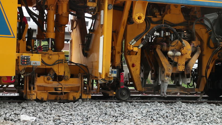 maintenance railway on working Stock Footage Video (100% Royalty-free