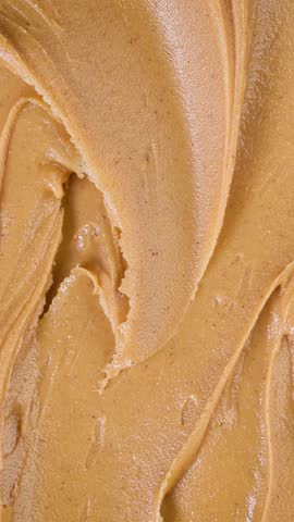 creamy peanut butter texture, top view
