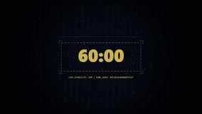 Digital Countdown Timer with Futuristic Interface and Data Overlay - Powered by Shutterstock - Get 15% off with code: PIKWIZARD15