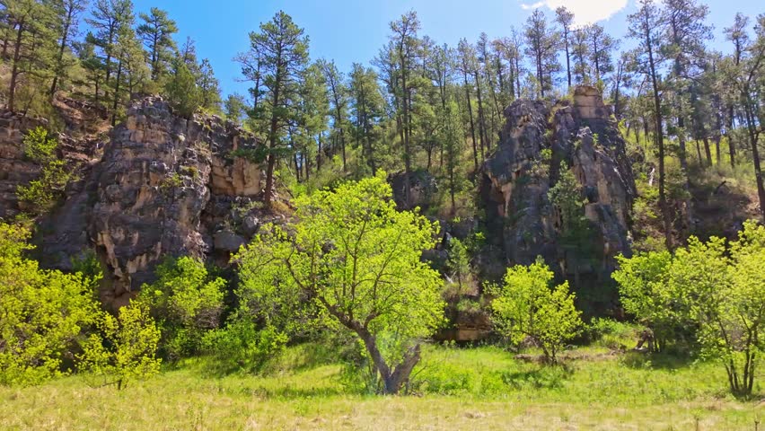 Wind Cave National Park Rocky Outcrop Landscape