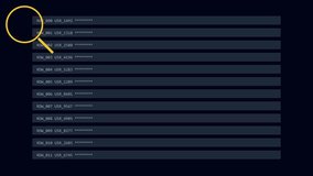 A digital interface featuring a magnifying glass scanning through rows of user data and records. cybersecurity, data analysis, software... - Powered by Shutterstock - Get 15% off with code: PIKWIZARD15