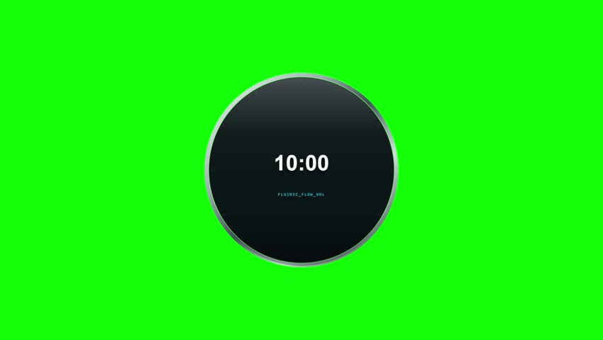 Animated of Liquid Fluid Dynamic Stopwatch