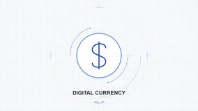 Digital currency concept animation showing a dollar symbol within a circular loading graphic Modern financial technology and digital finance - Powered by Shutterstock - Get 15% off with code: PIKWIZARD15