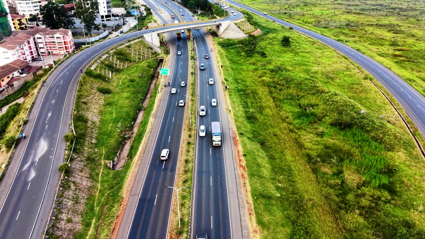 cars moving on nairobi roads nairobi road interchange nairobi expressway life kenya urban roads transport modern high way roads in Africa city traffic