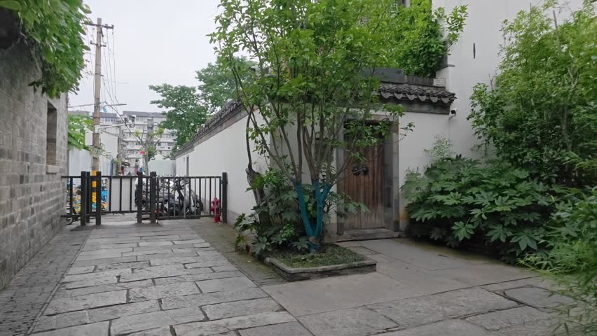 The street view of Laomen Dong Old Street in Nanjing
