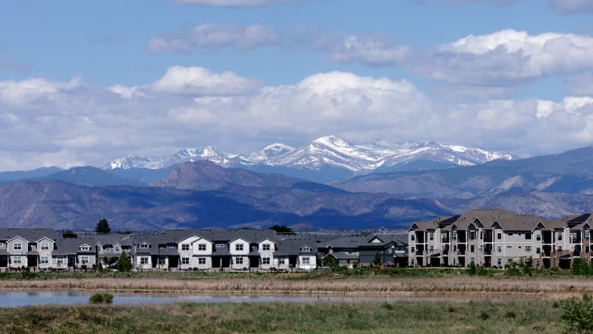 Rocky Mountain National Park Longs Peak Weather Wide Angle Timelapse