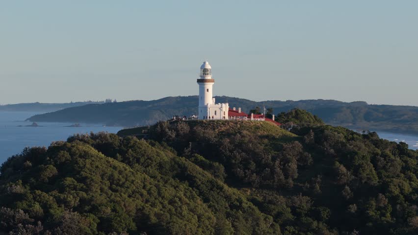 Aerial View Of Cape Byron Lighthouse In Byron Bay, NSW, Australia.