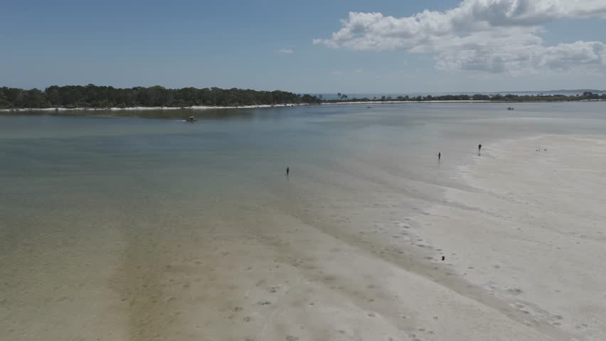 An aerial footage of the Wathumba Creek in K